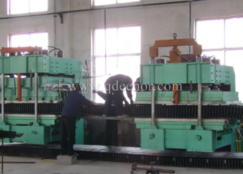 Wall with vulcanization machine